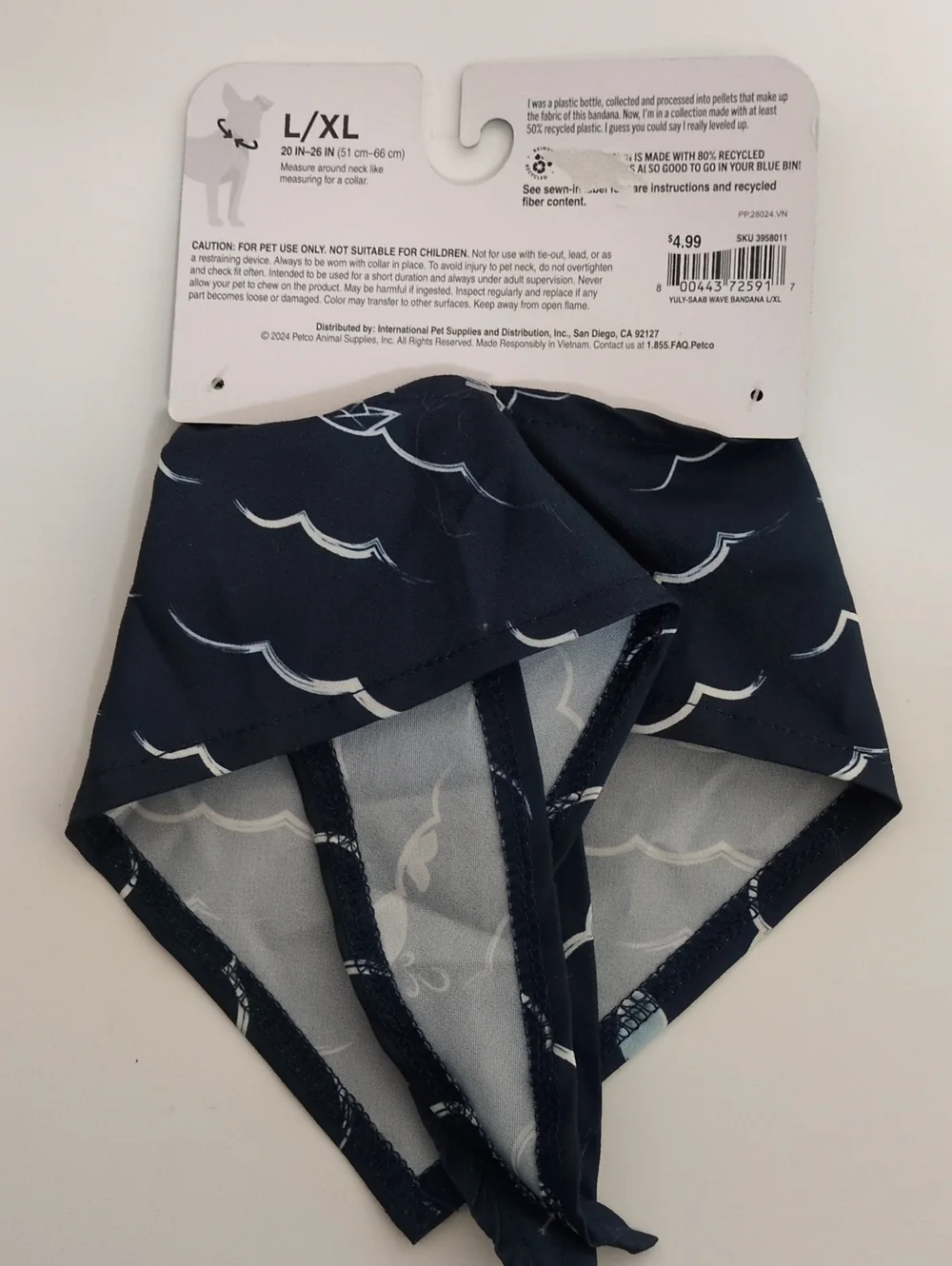NWT Holiday & Eco Pet Bandana Bundle Lot 5 Large XL Santa Leftovers Ocean Petco